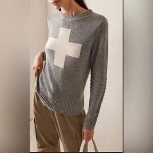 NWOT ALPS & Meters Cashmere Alpine Knit Ski Race Sweater